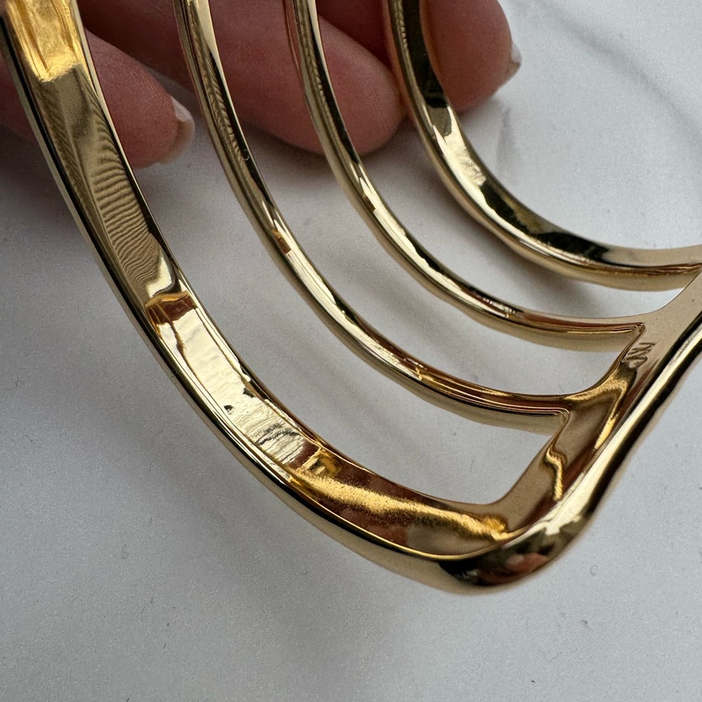 Jane Win Forever Eclipse Gold Bangle Bracelet Cuf… - image 6